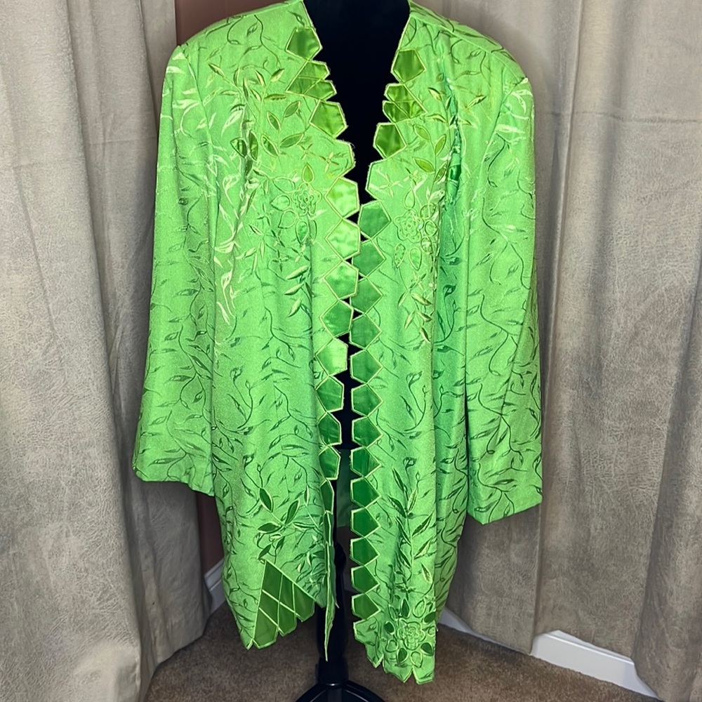 Stella Louise 3 piece lime green skirt suit plus size 28W